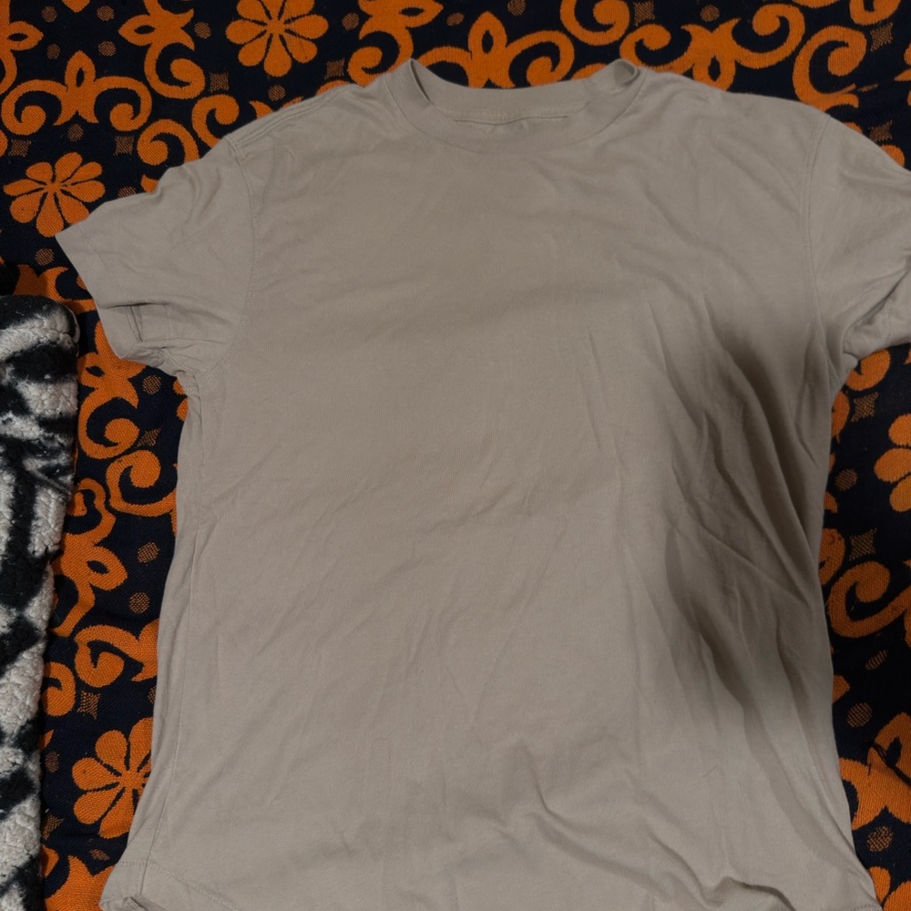 Abercrombie & Fitch Tan Relaxed Tee